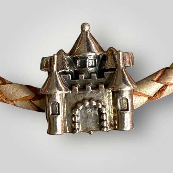 Pandora Leather Bracelet 6.5 with Charms 2 pcs - Picture 6 of 16